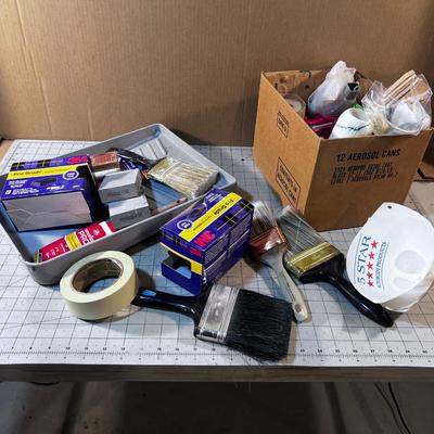 Paint & Paint SUPPLIES: Brushes, Blocks, Sanding Pads