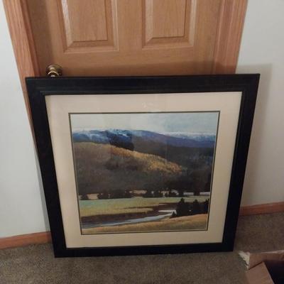 ABSTRACT ART "FOOTHILLS IN LATE SPRING"