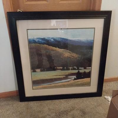 ABSTRACT ART "FOOTHILLS IN LATE SPRING"