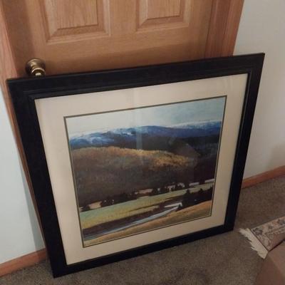 ABSTRACT ART "FOOTHILLS IN LATE SPRING"