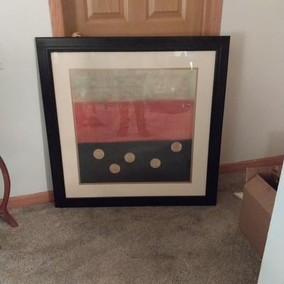 FRAMED ABSTRACT ART"STREAM OF PEACE"
