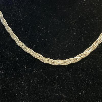 Sterling braided necklace