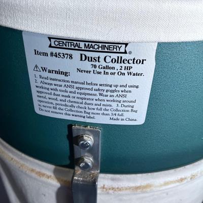 WOW!! DUST Collector - Perfect for the Wood worker - Central Machinery 70 Gallon 2 Horse Power