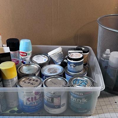 PAINT: Small Quarts and Hobby Plus Spray Paint.