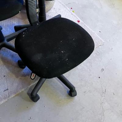 3 Secretary Chairs - Rolling adjustable Height. 