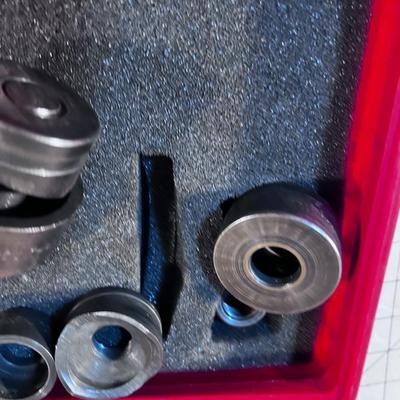 Knock Out Punches  in RED Plastic BOX 