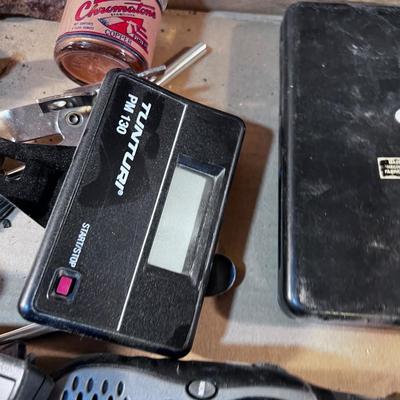 Box Mixed Lot of Radio, Poker Game, Railroad Spikes