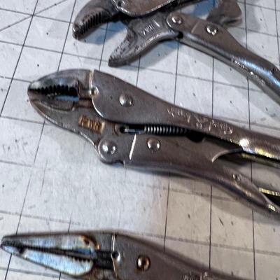 3 Pair of Vice Grips