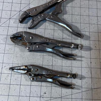3 Pair of Vice Grips