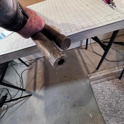 2 Steel Tubes with Threaded Lids