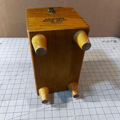 Shoe Shine Box with Supplies Included