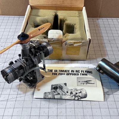 Fox 20 CC apposed twin RC Plane Engine