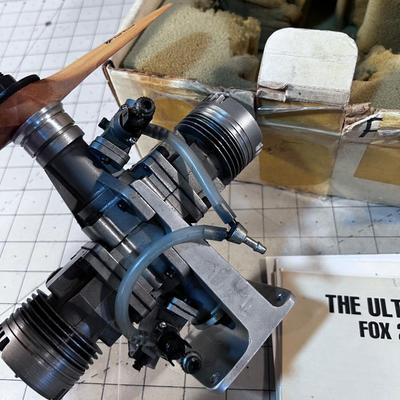 Fox 20 CC apposed twin RC Plane Engine