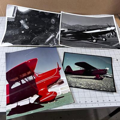 4 Airplane Photographs 