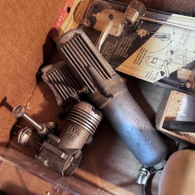 RC Plane Engine Bits and Pieces with3 Engines that are empty. 