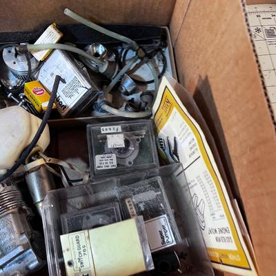 RC Plane Engine Bits and Pieces with3 Engines that are empty. 