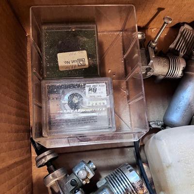 RC Plane Engine Bits and Pieces with3 Engines that are empty. 