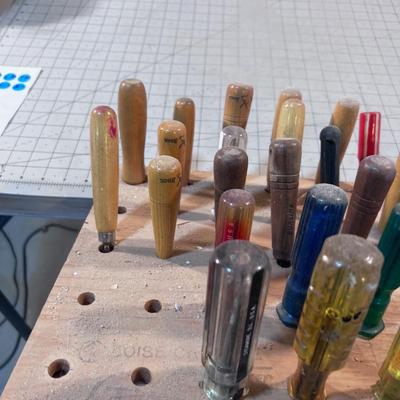 Carving Tools and Board Holder