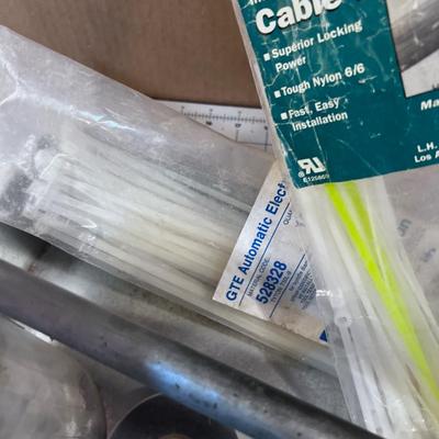 Used and Usable. Metal Tote with Zip Ties and Tape