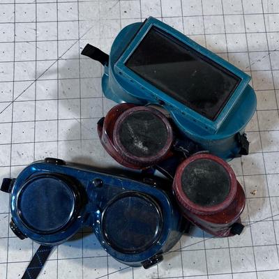 3 Pairs of Welding Goggles