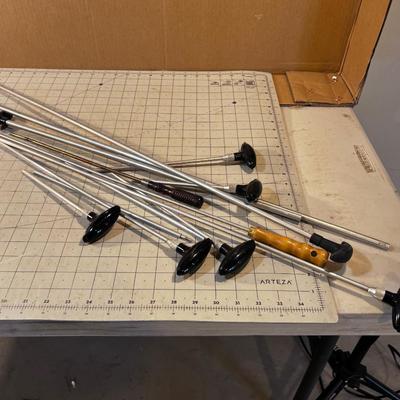 Gun Cleaning Rods, Lots Mostly Aluminum 