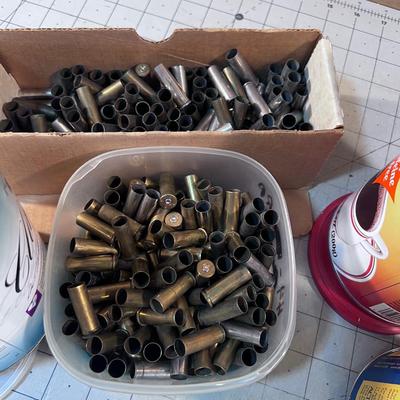 Cans of Rifle & Pistol Shell Casings Several Calibers