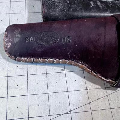 Leather Holster and Ammo Pouch