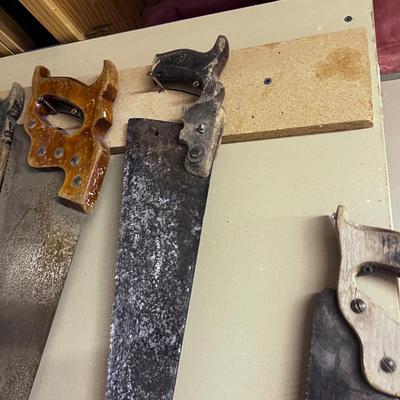 5 Wood Hand  Saws  30" 