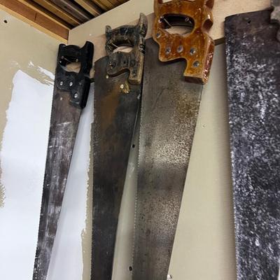 5 Wood Hand  Saws  30" 