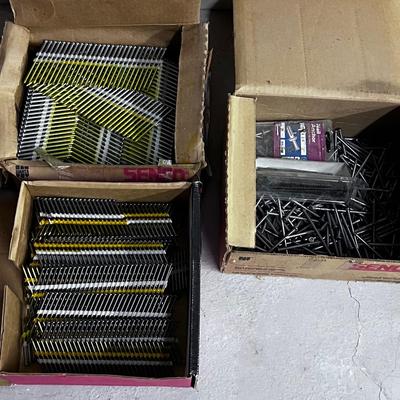 3 Partial Boxes of Nails 