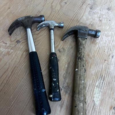3 Claw Hammers 