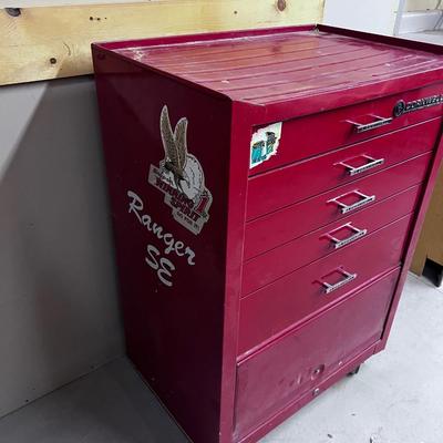 RED Cornwell Rolling Tool Box