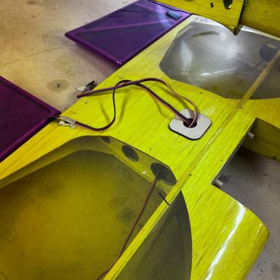 RC Model Air Plane YELLOW with RED NOSE