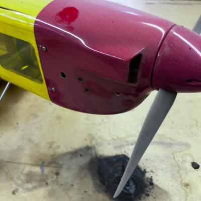 RC Model Air Plane YELLOW with RED NOSE