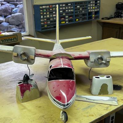 Twin Engine RC Airplane White RED