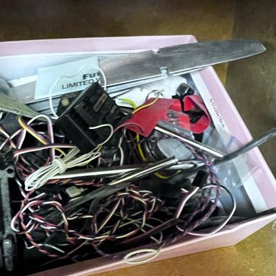 Cupboard Full of OBSOLETE Radio Controllers and other Parts and Accessories, plus Manual etc. 