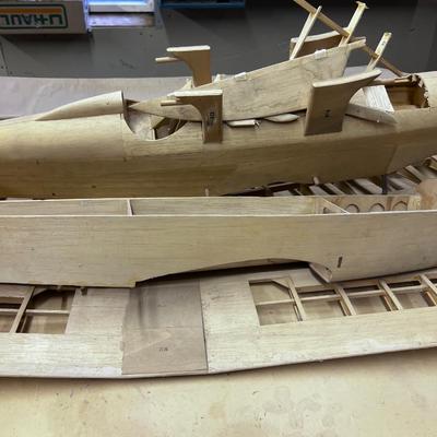3 BALSA WOOD Un-finished Planes 