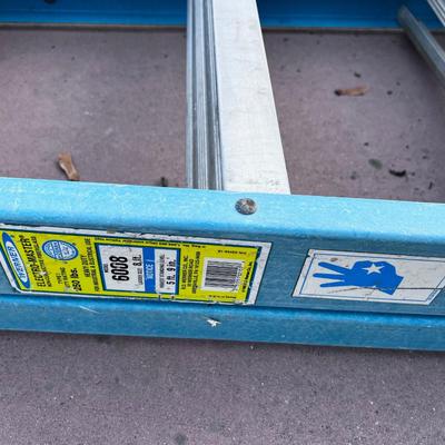 Blue Werner Ladder 8 Foot / steps