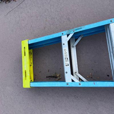 Blue Werner Ladder 8 Foot / steps