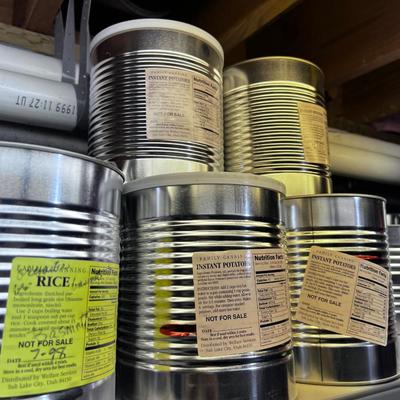 All the #10 Cans of Food Storage (approx. 60 Cans) 