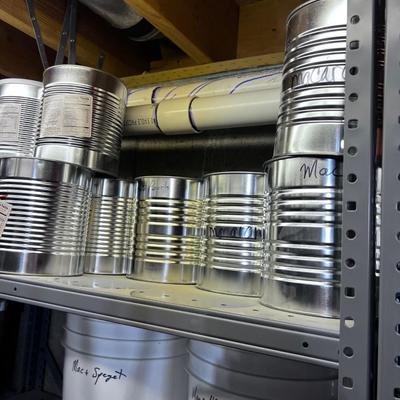All the #10 Cans of Food Storage (approx. 60 Cans) 