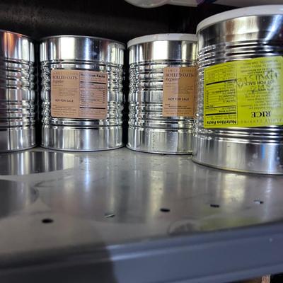 All the #10 Cans of Food Storage (approx. 60 Cans) 