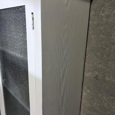 White Frosted Glass Cupboard OLD! 