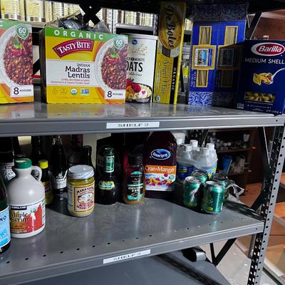 2 Shelves of Food and Beverages 