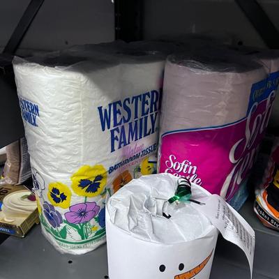 Paper Products: Toilet Paper, Napkins, Plates Etc. 