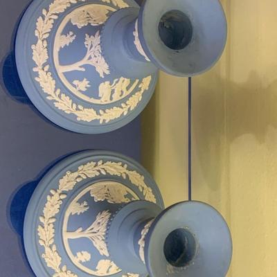PAIR Wedgwood Jasperware Candlesticks