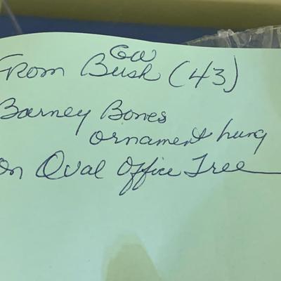 Bushâ€™s Dog Barneyâ€™s Bones From White House Christmas Tree