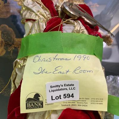 1990 East Room White House Christmas Tree Angel