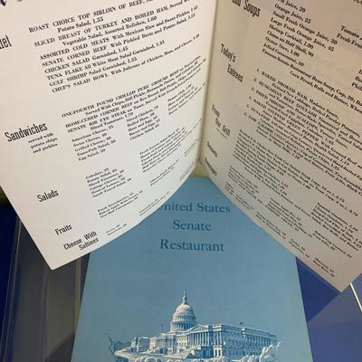 1965 Untied States Senate Menu