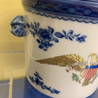 Large State Department Commissioned Mottahedeh Porcelain Planter